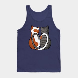 Two Cats in Love Tank Top